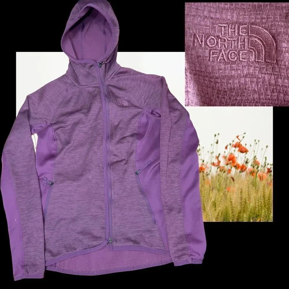 THE NORTH FACE Plum/Purple Full Zip Fleece Hoodie Womens Sz. small